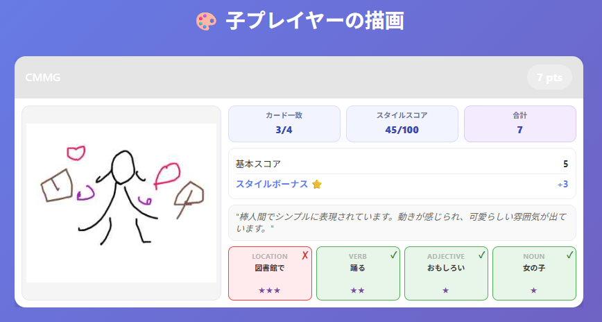AI判定のスクリーンショット